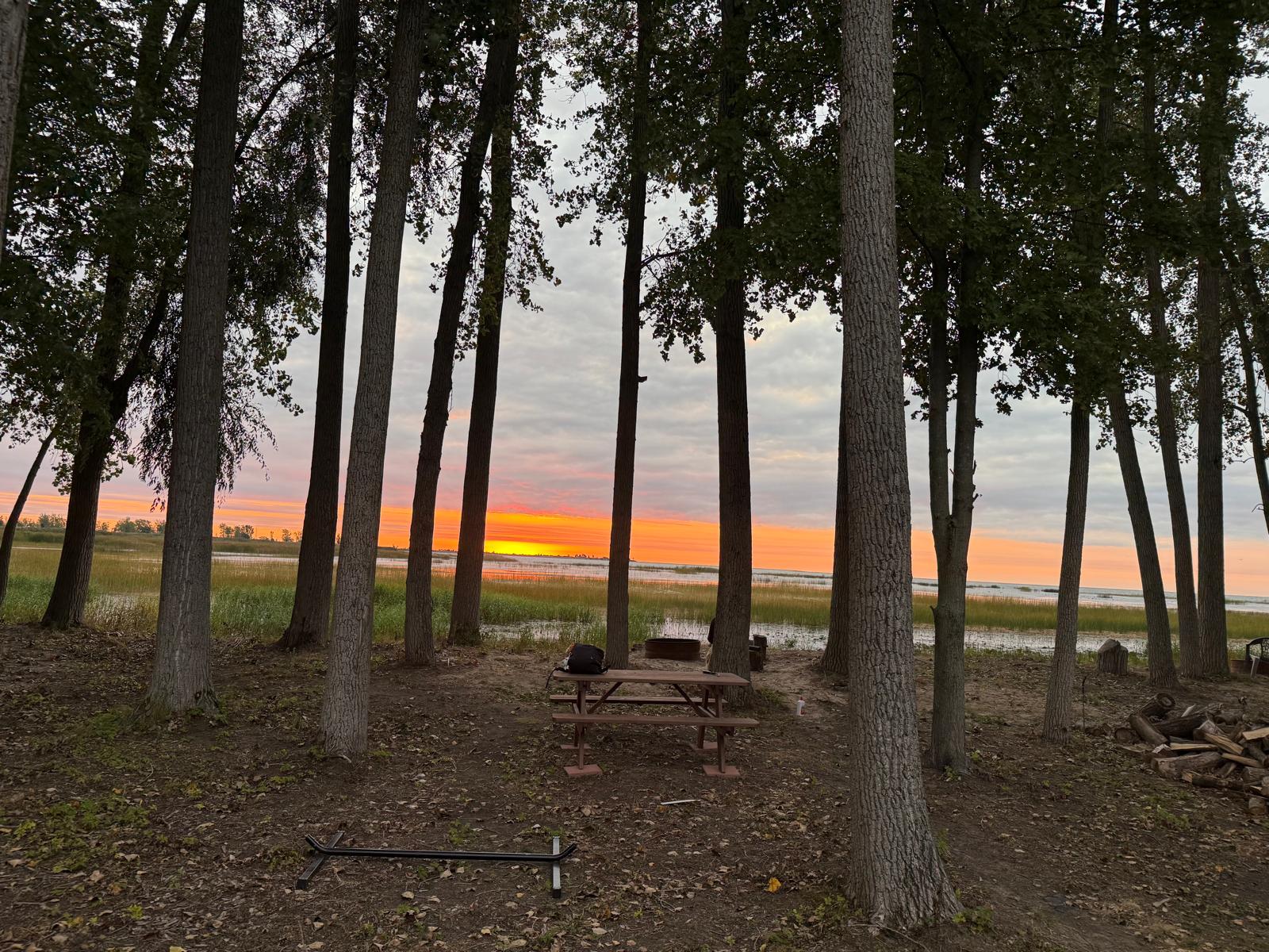 Sunset at retreat